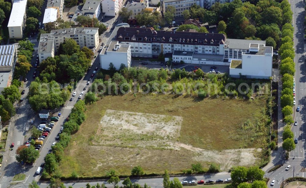 Aerial image Offenbach am Main - Development area of industrial wasteland Berliner Strasse - Goethering in Offenbach am Main in the state Hesse