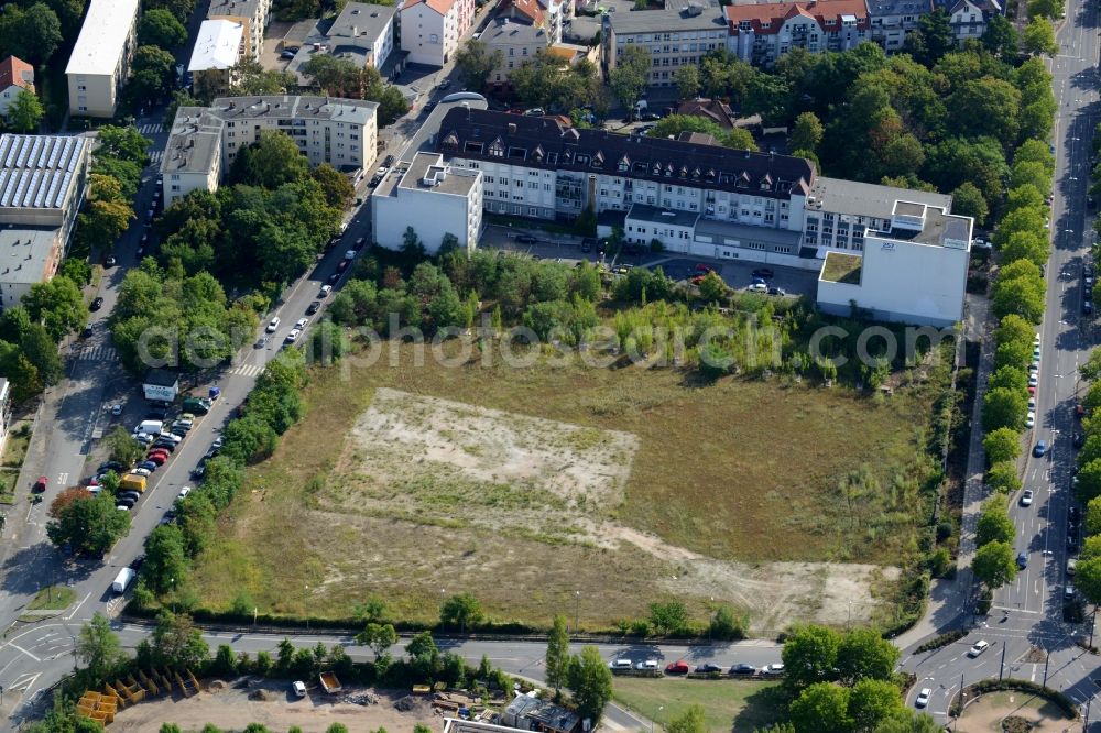 Aerial photograph Offenbach am Main - Development area of industrial wasteland Berliner Strasse - Goethering in Offenbach am Main in the state Hesse