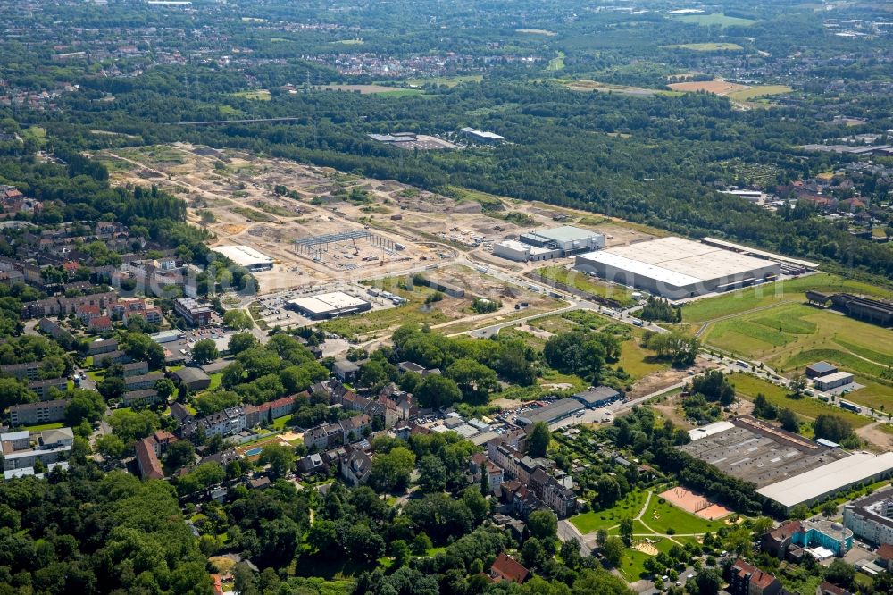 Aerial photograph Gelsenkirchen - Development area of industrial wasteland und Brachflaeche des ehemaligen Huettenwerk Schalker Verein in Gelsenkirchen in the state North Rhine-Westphalia