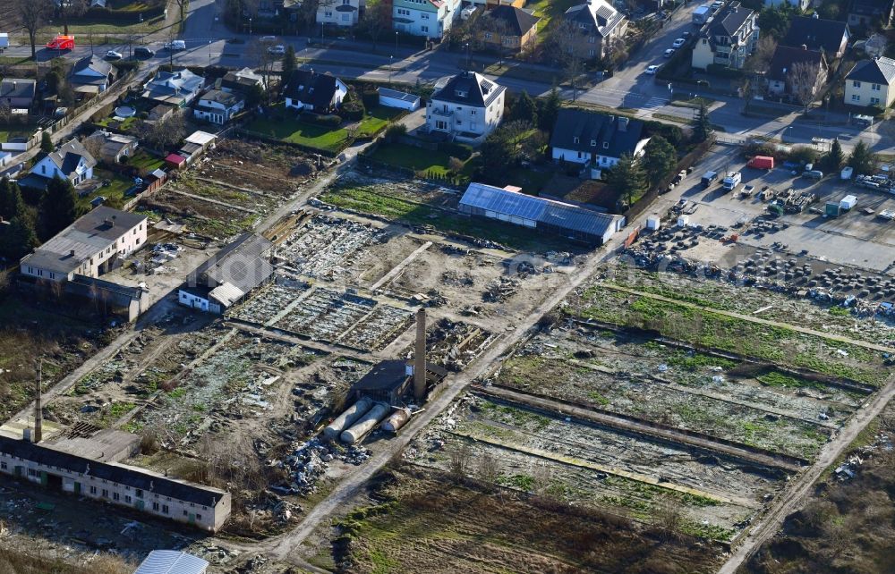 Berlin from above - Development area of industrial wasteland on Britzer Strasse in Berlin, Germany