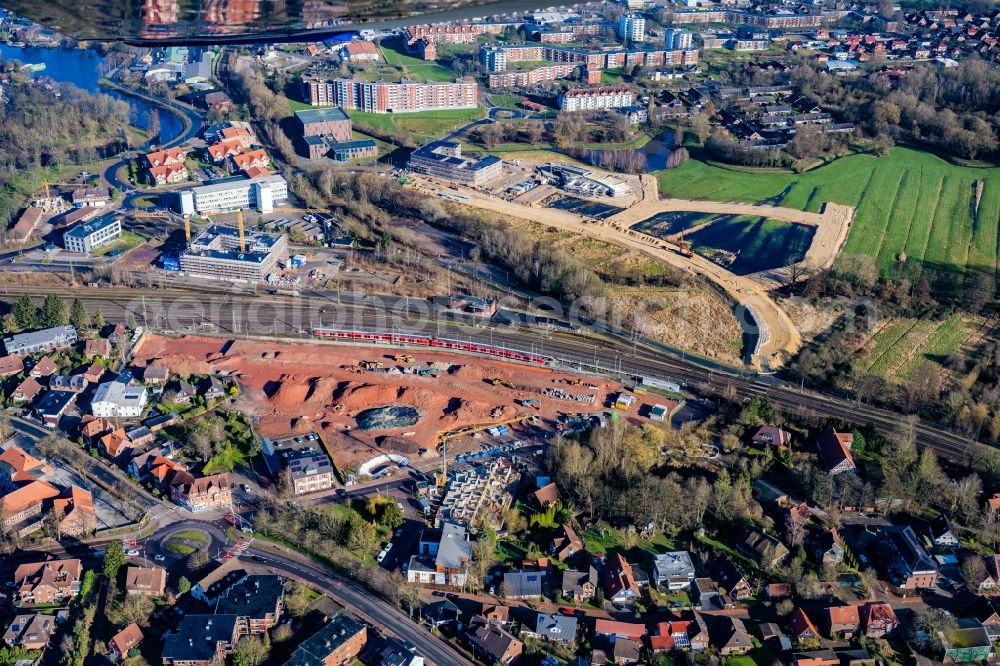 Aerial image Stade - Development area of industrial wasteland in Stade in the state Lower Saxony, Germany