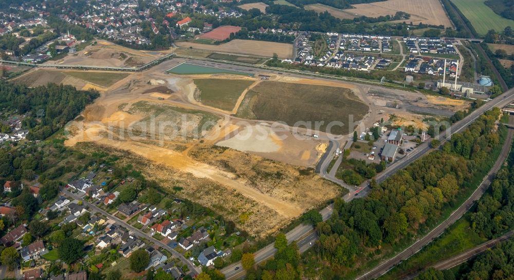 Gelsenkirchen from the bird's eye view: Development area of industrial wasteland formerly heating plant Marlerstrasse in the district Gelsenkirchen-Nord in Gelsenkirchen in the state North Rhine-Westphalia