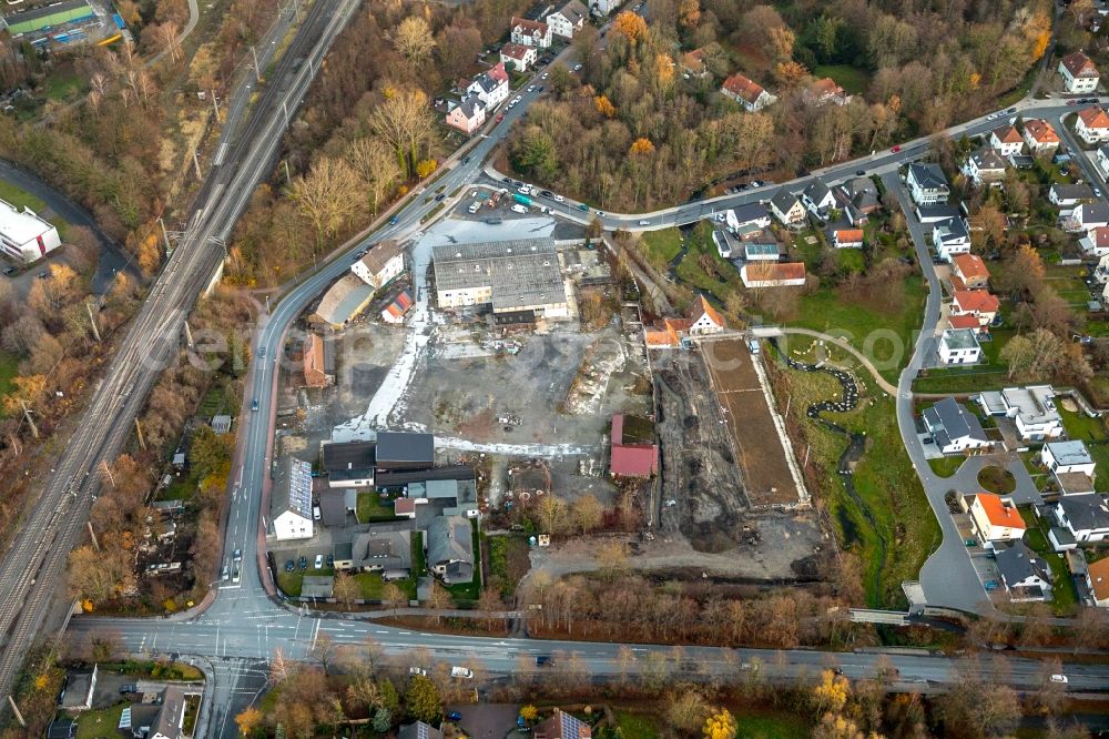 Soest from the bird's eye view: Development area of industrial wasteland on Feldmuehlenweg - Honmer Weg in Soest in the state North Rhine-Westphalia, Germany