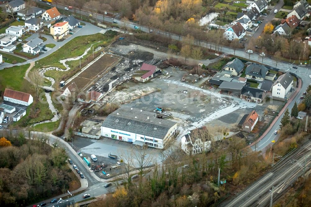 Aerial image Soest - Development area of industrial wasteland on Feldmuehlenweg - Honmer Weg in Soest in the state North Rhine-Westphalia, Germany