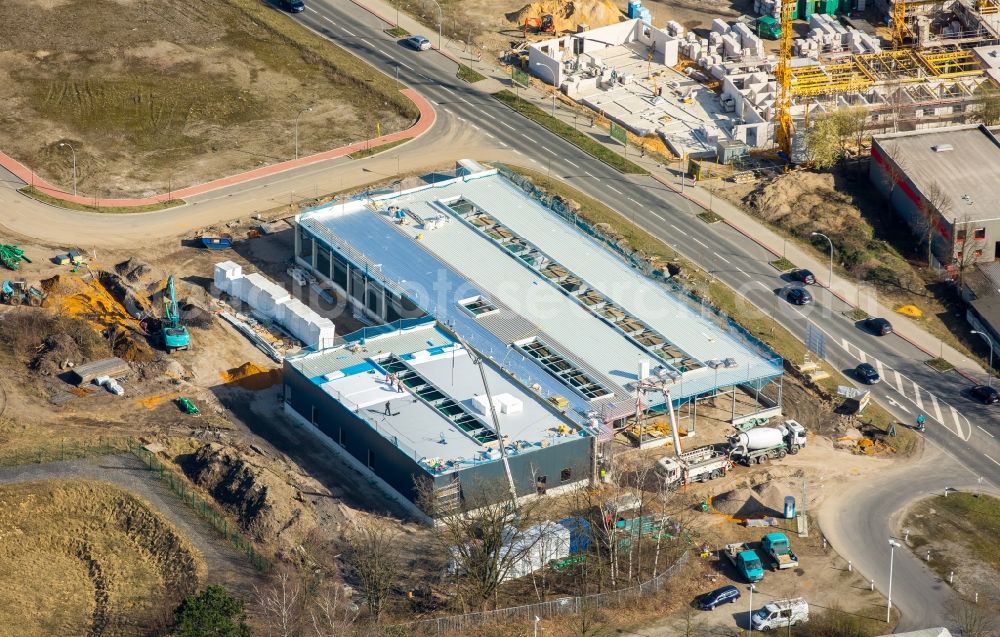 Dorsten from the bird's eye view: Development area of industrial wasteland Fuerst-Leopold-Allee in the district Hervest in Dorsten in the state North Rhine-Westphalia