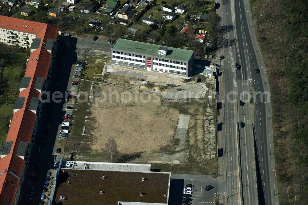 Berlin from above - Development area of industrial wasteland Fuststrasse - Mentelinstrasse - Rummelsburger Strasse in Berlin in Germany