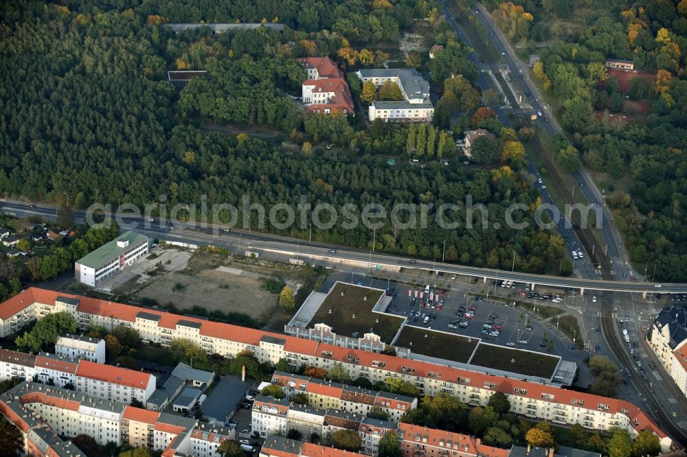 Aerial image Berlin - Development area of industrial wasteland Fuststrasse - Mentelinstrasse - Rummelsburger Strasse in Berlin in Germany