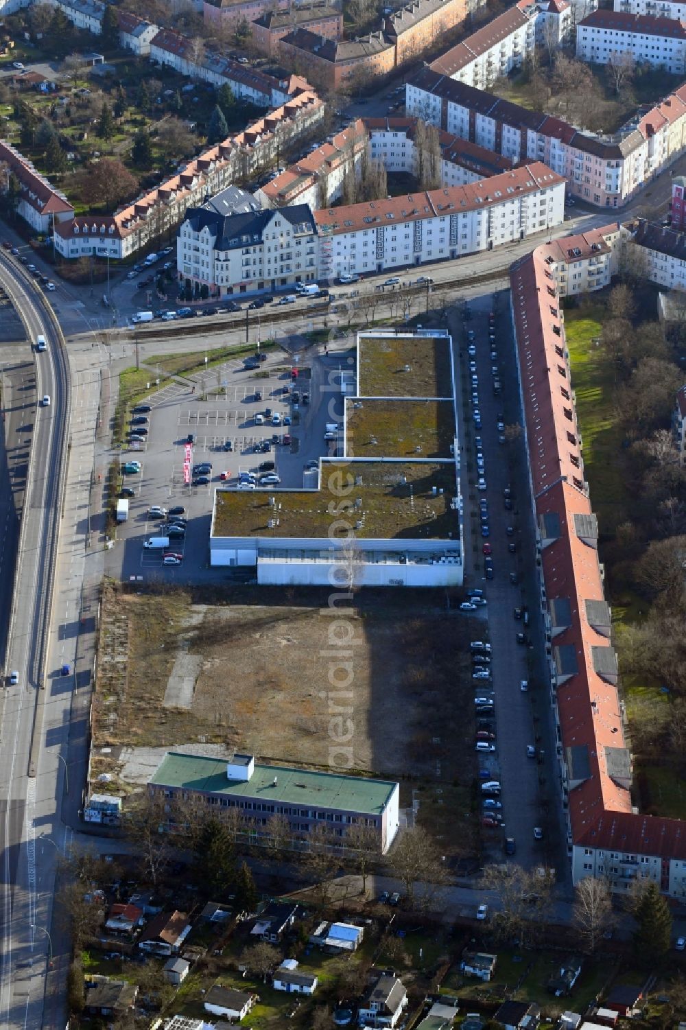 Aerial photograph Berlin - Development area of industrial wasteland Fuststrasse - Mentelinstrasse - Rummelsburger Strasse in Berlin in Germany