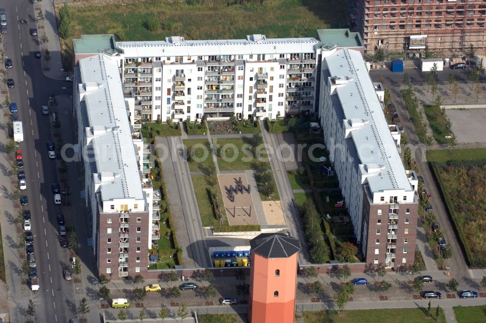 Berlin from above - Development area of industrial wasteland Gelaende of Alten Schlachthof on Eldenaer Strasse - Thaerstrasse in the district Friedrichshain in Berlin, Germany