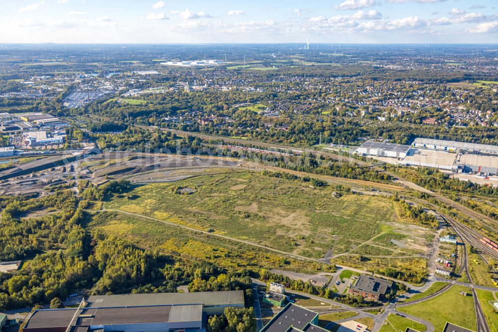 Dortmund from above - Development area of the industrial chain on the site of the former Westfalenhuette in Dortmund, North Rhine-Westphalia