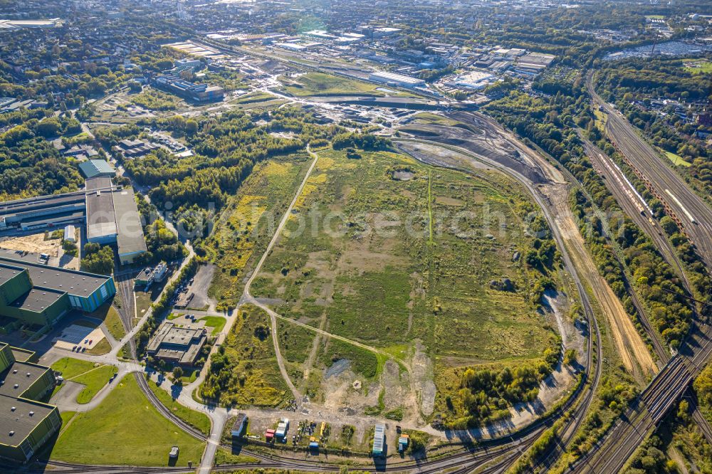 Aerial image Dortmund - Development area of the industrial chain on the site of the former Westfalenhuette in Dortmund, North Rhine-Westphalia