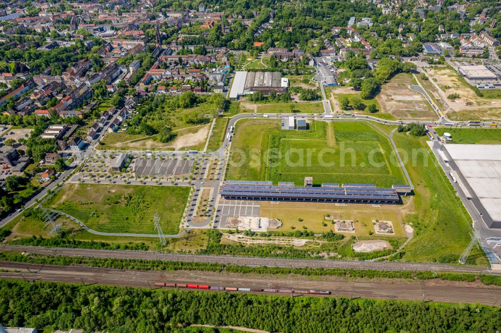 Aerial photograph Gelsenkirchen - Development area of industrial wasteland Industriepark Schalker Verein in Gelsenkirchen at Ruhrgebiet in the state North Rhine-Westphalia, Germany