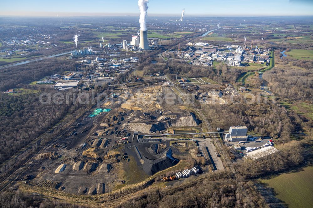 Aerial photograph Lippholthausen - Development area of industrial wasteland on street Moltkestrasse in Lippholthausen at Ruhrgebiet in the state North Rhine-Westphalia, Germany