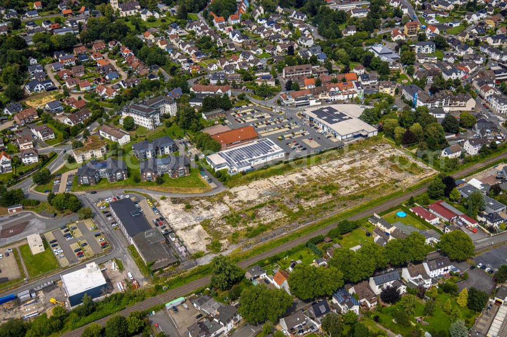 Aerial image Wickede (Ruhr) - Development area of industrial wasteland Marscheidstrasse in Wickede (Ruhr) in the state North Rhine-Westphalia, Germany