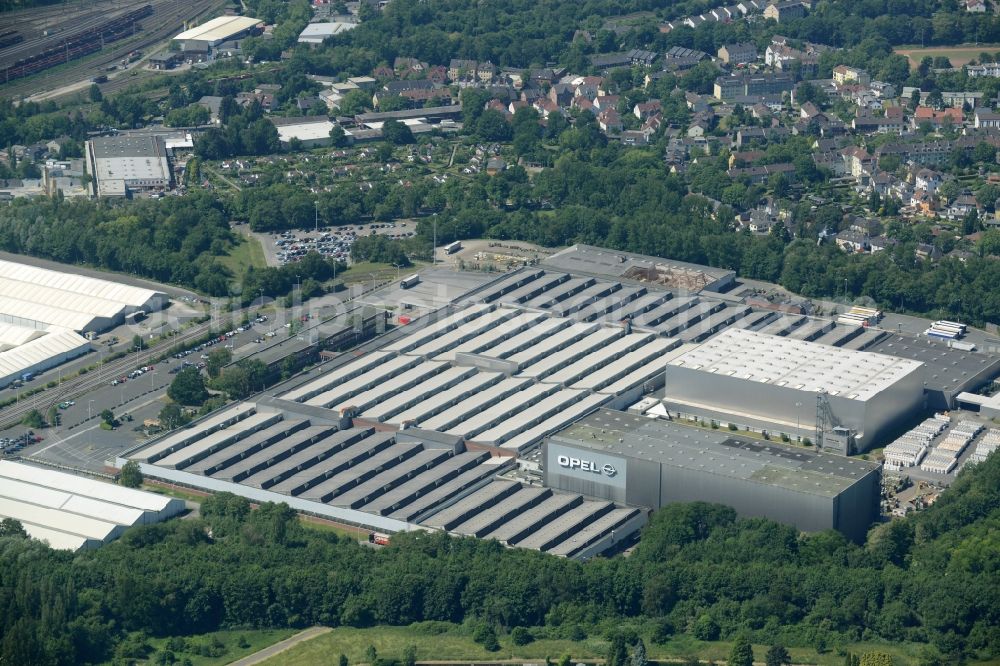 Aerial photograph Bochum - Development area of industrial wasteland OPEL Werk III in Bochum in the state North Rhine-Westphalia