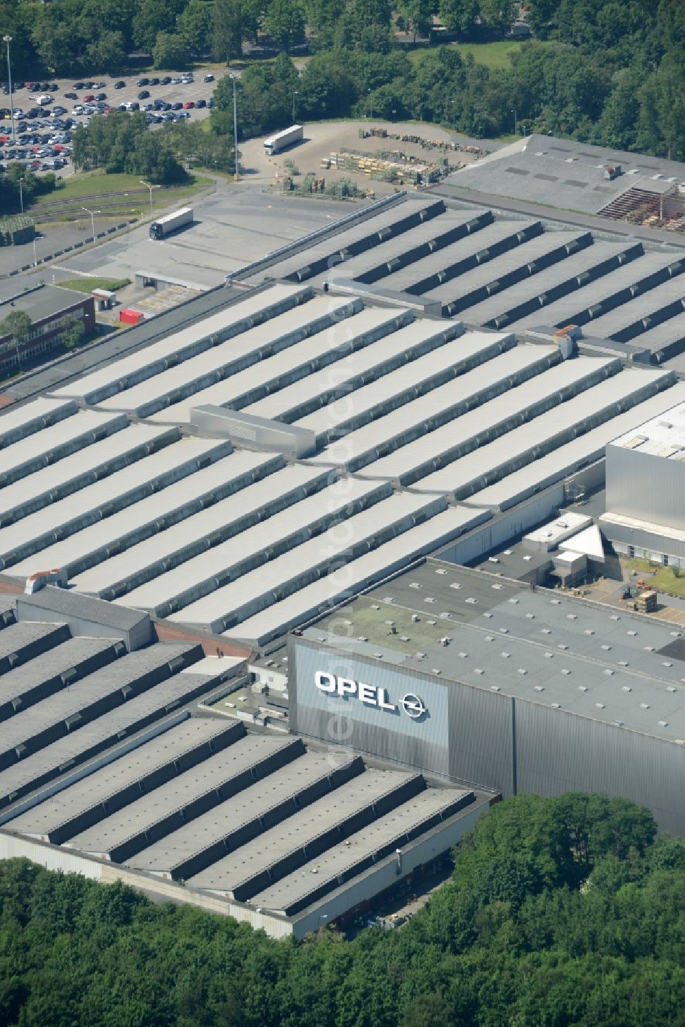 Bochum from above - Development area of industrial wasteland OPEL Werk III in Bochum in the state North Rhine-Westphalia