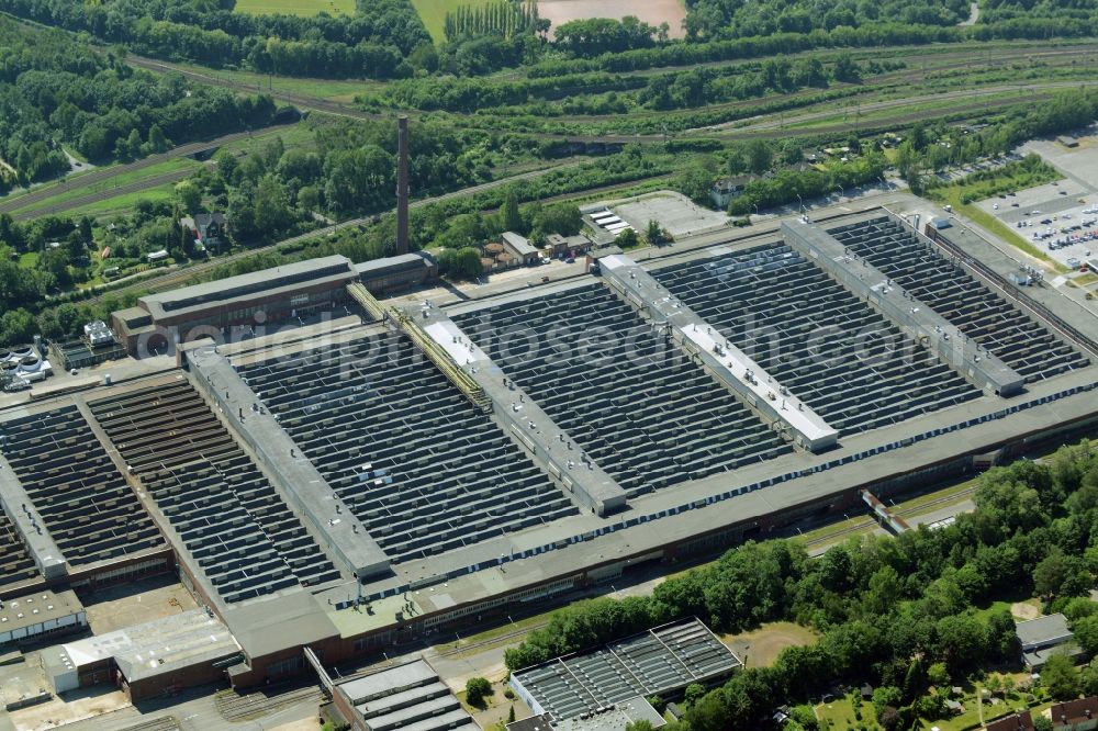 Bochum from the bird's eye view: Development area of industrial wasteland Opel-Werke II in Langendreer in Bochum in the state North Rhine-Westphalia