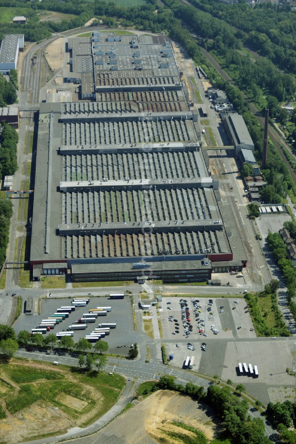 Bochum from the bird's eye view: Development area of industrial wasteland Opel-Werke II in Langendreer in Bochum in the state North Rhine-Westphalia