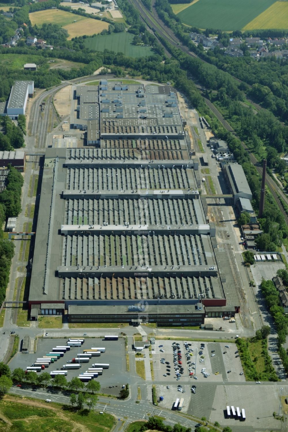 Aerial image Bochum - Development area of industrial wasteland Opel-Werke II in Langendreer in Bochum in the state North Rhine-Westphalia