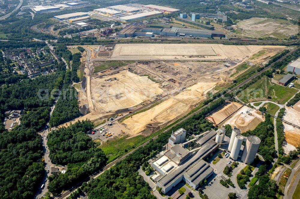 Aerial photograph Dortmund - Development area of industrial wasteland on Rueschebrinkstrasse in the district Scharnhorst in Dortmund in the state North Rhine-Westphalia, Germany