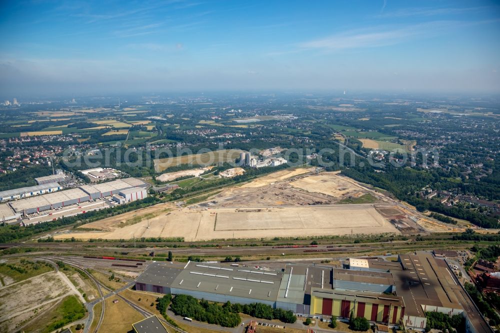 Aerial image Dortmund - Development area of industrial wasteland on Rueschebrinkstrasse in the district Scharnhorst in Dortmund in the state North Rhine-Westphalia, Germany