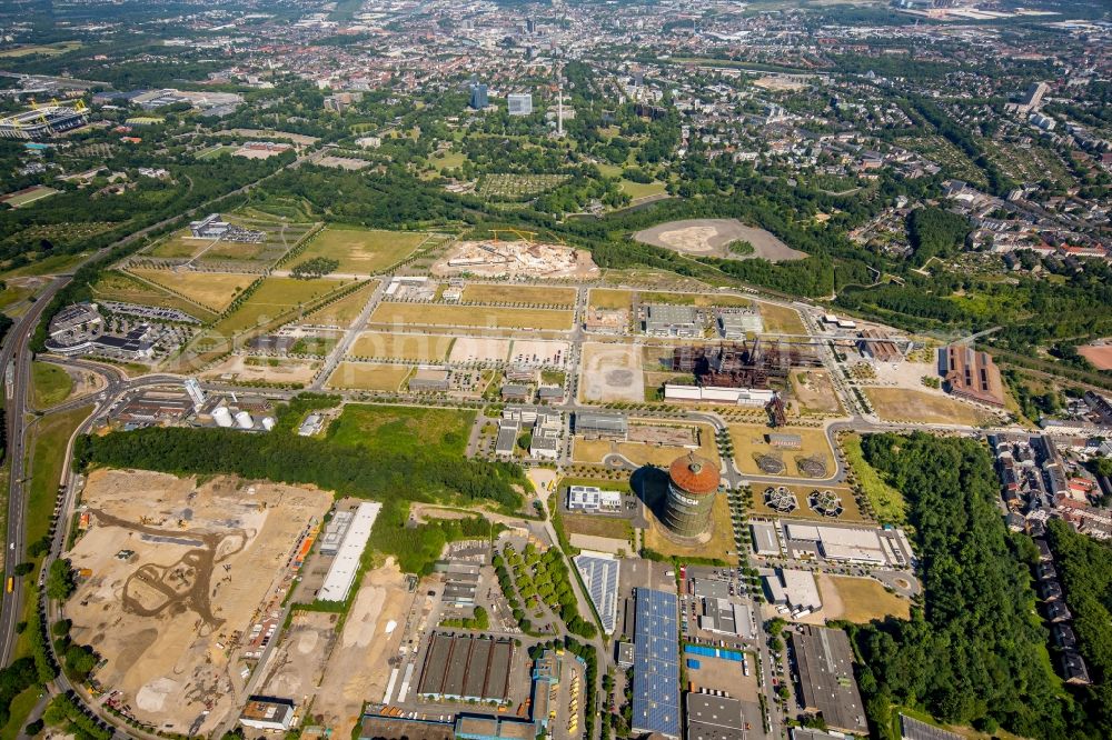 Aerial photograph Dortmund - Development area of industrial wasteland Phoenix-West in the district Hoerde in Dortmund in the state North Rhine-Westphalia