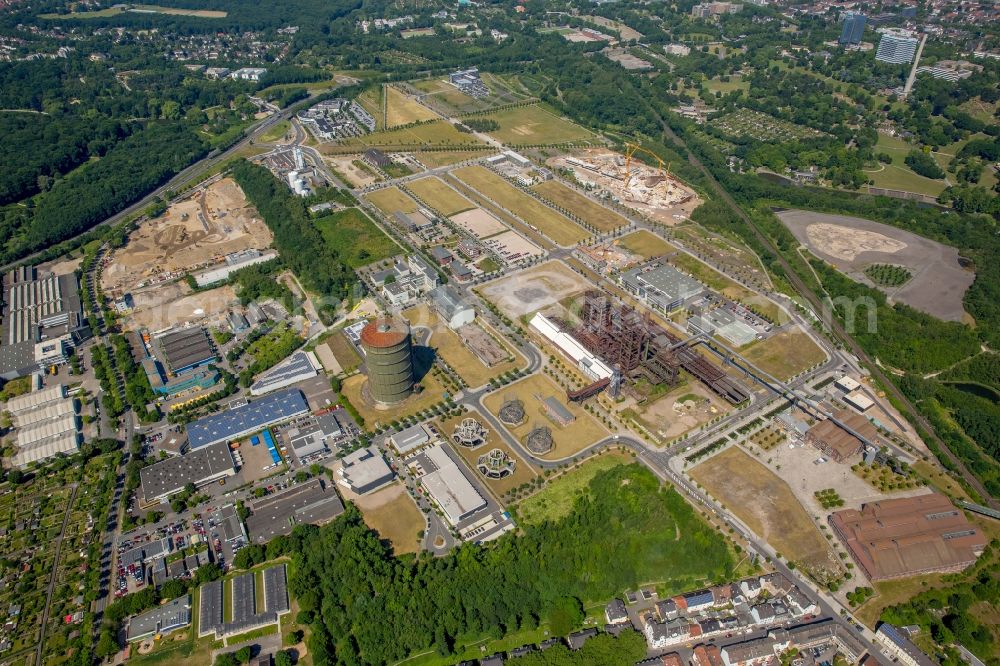 Aerial image Dortmund - Development area of industrial wasteland Phoenix-West in the district Hoerde in Dortmund in the state North Rhine-Westphalia