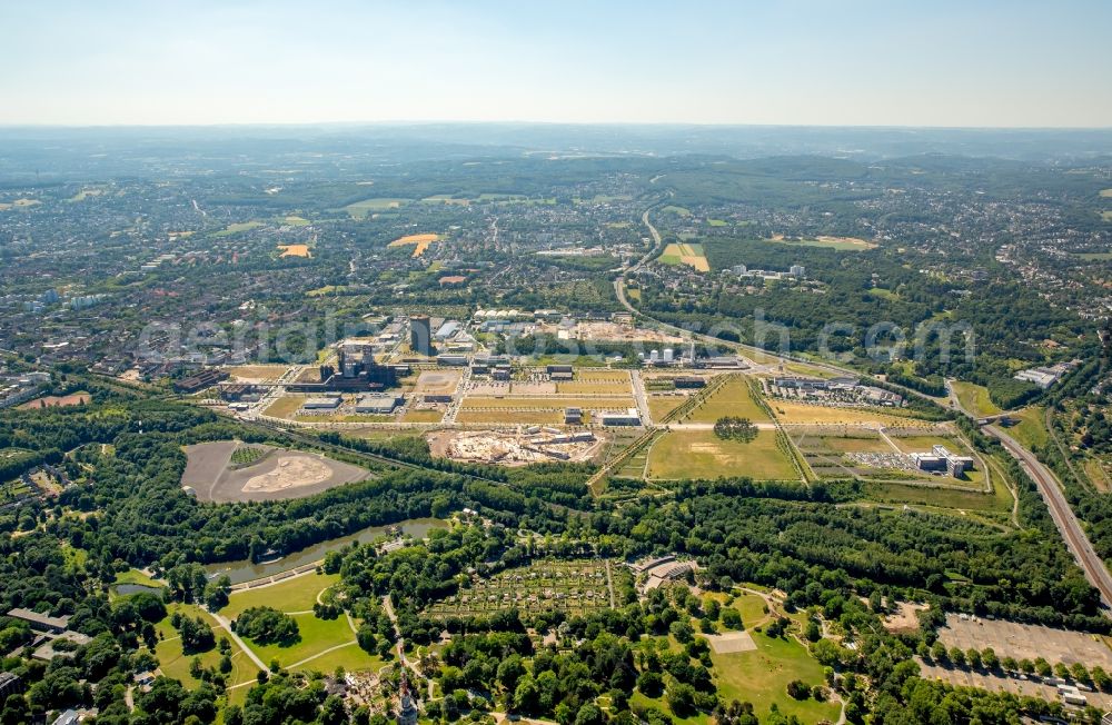 Aerial photograph Dortmund - Development area of industrial wasteland Phoenix-West in the district Hoerde in Dortmund in the state North Rhine-Westphalia