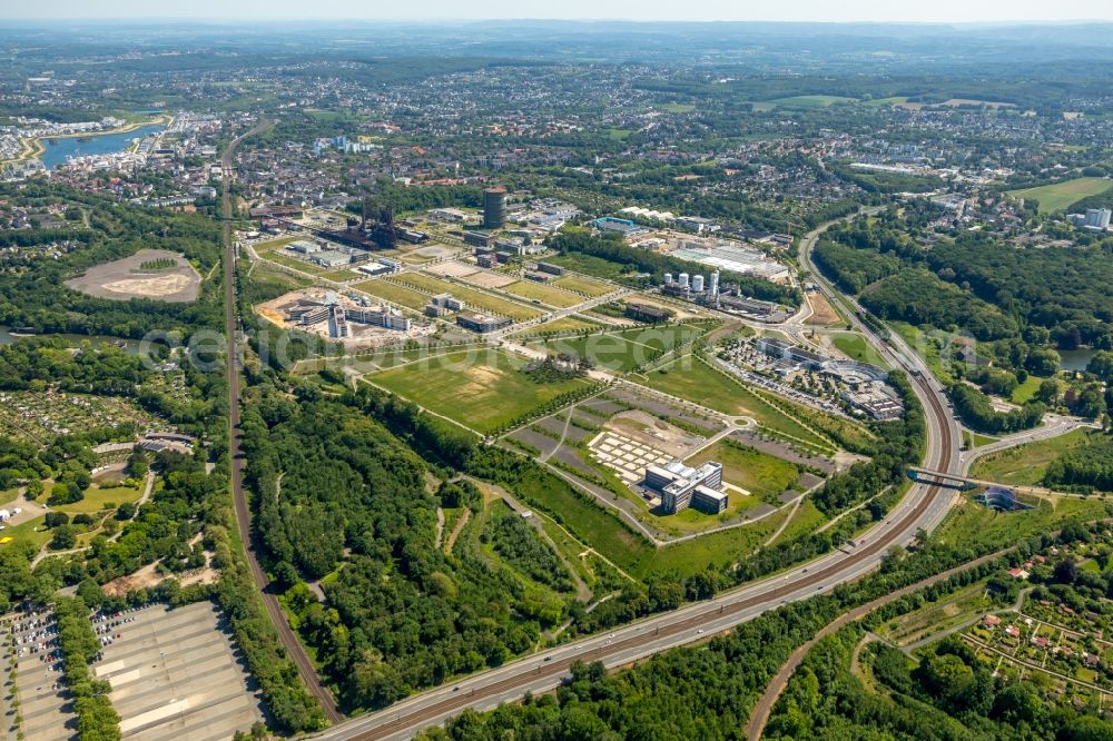 Aerial image Dortmund - Development area of industrial wasteland Phoenix-West in the district Hoerde in Dortmund in the state North Rhine-Westphalia