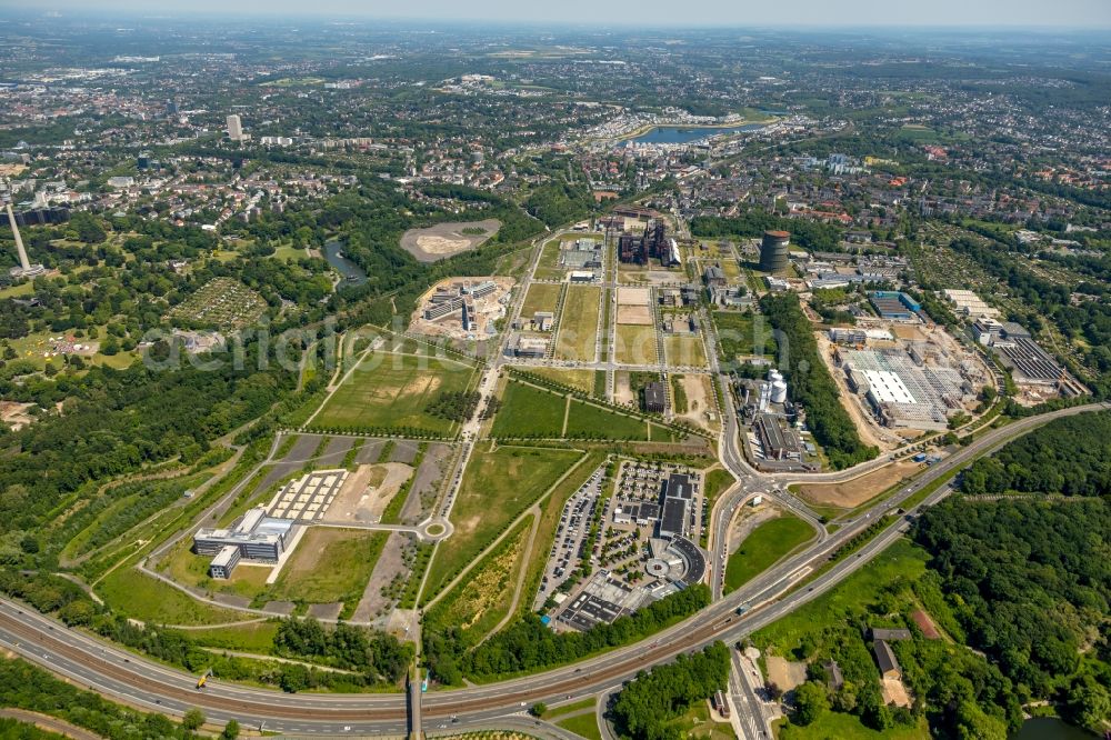 Aerial image Dortmund - Development area of industrial wasteland Phoenix-West in the district Hoerde in Dortmund in the state North Rhine-Westphalia