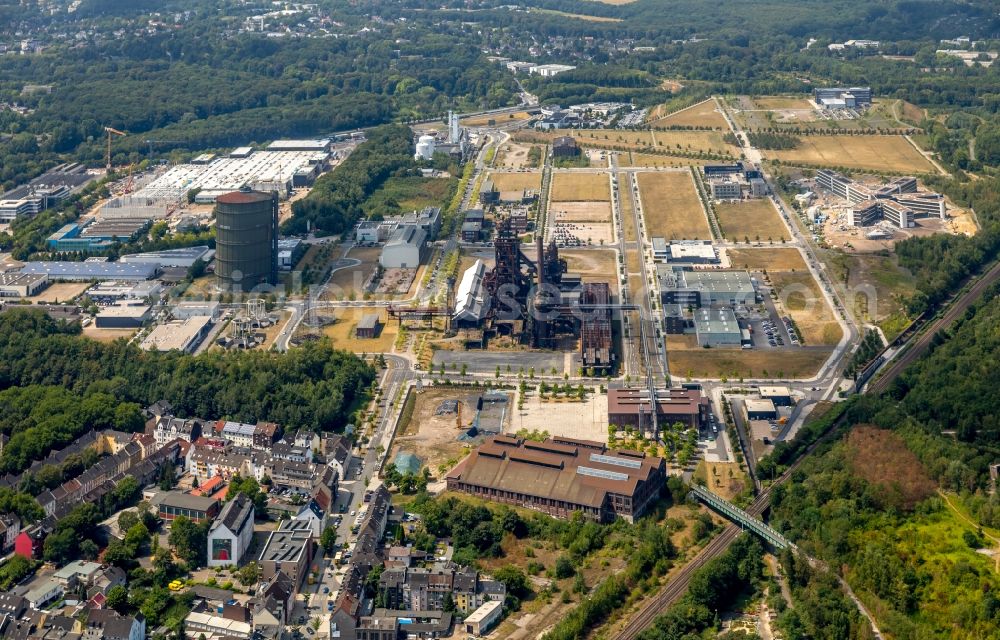 Aerial image Dortmund - Development area of industrial wasteland Phoenix-West in the district Hoerde in Dortmund in the state North Rhine-Westphalia