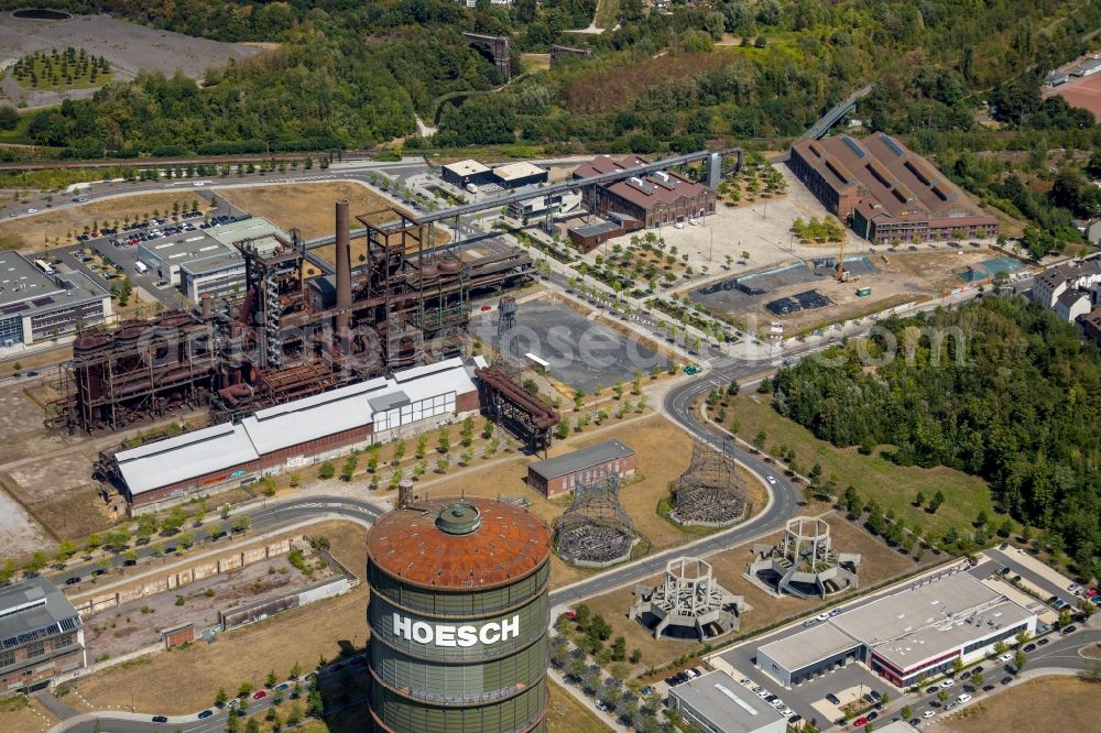 Aerial photograph Dortmund - Development area of industrial wasteland Phoenix-West in the district Hoerde in Dortmund in the state North Rhine-Westphalia