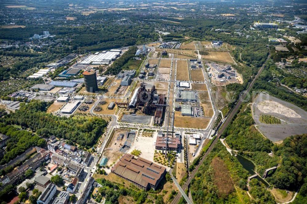 Aerial image Dortmund - Development area of industrial wasteland Phoenix-West in the district Hoerde in Dortmund in the state North Rhine-Westphalia