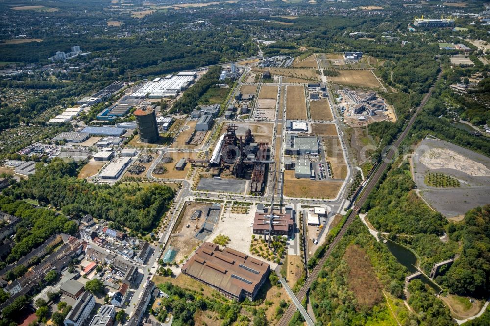 Aerial photograph Dortmund - Development area of industrial wasteland Phoenix-West in the district Hoerde in Dortmund in the state North Rhine-Westphalia