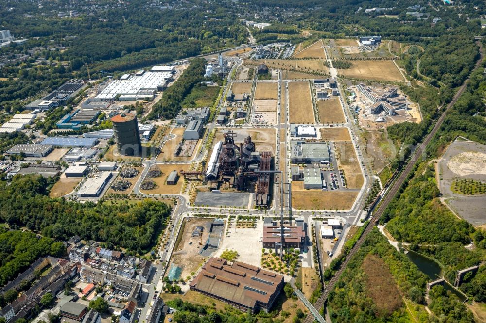 Aerial image Dortmund - Development area of industrial wasteland Phoenix-West in the district Hoerde in Dortmund in the state North Rhine-Westphalia