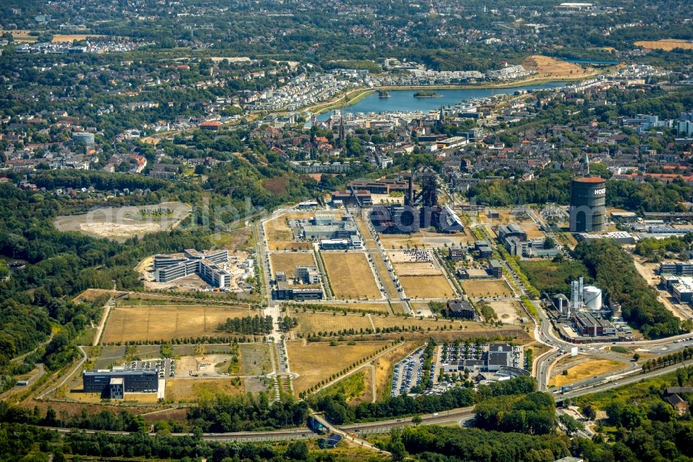 Dortmund from above - Development area of industrial wasteland Phoenix-West in the district Hoerde in Dortmund in the state North Rhine-Westphalia