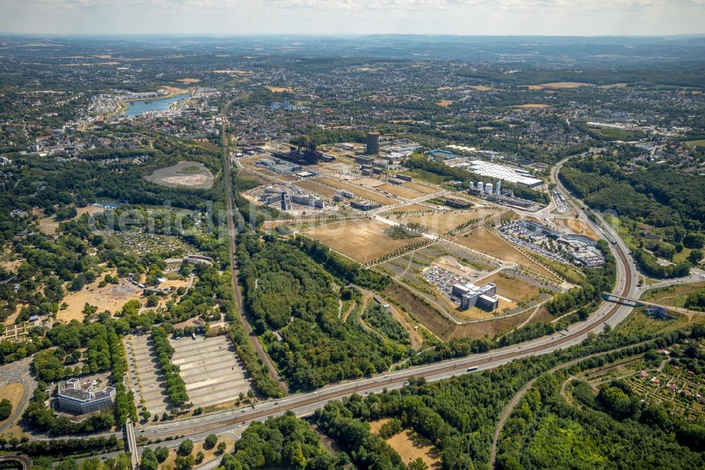 Dortmund from the bird's eye view: Development area of industrial wasteland Phoenix-West in the district Hoerde in Dortmund in the state North Rhine-Westphalia