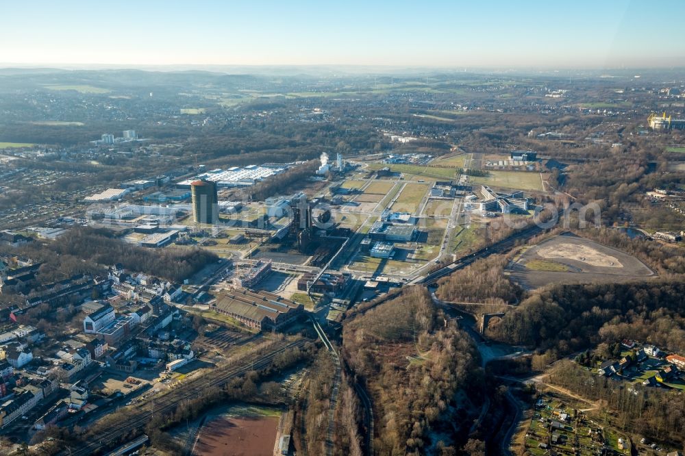 Aerial image Dortmund - Development area of industrial wasteland Phoenix-West in the district Hoerde in Dortmund in the state North Rhine-Westphalia