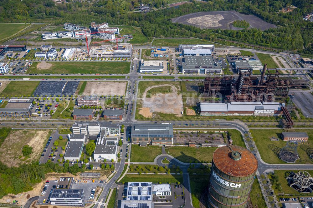 Dortmund from above - Development area of industrial wasteland Phoenix-West in the district Hoerde in Dortmund at Ruhrgebiet in the state North Rhine-Westphalia