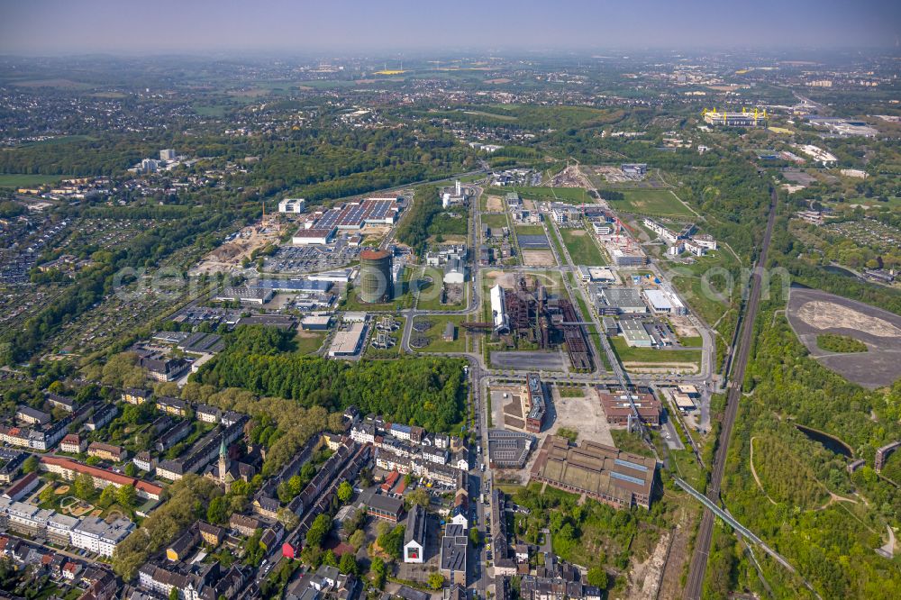 Aerial photograph Dortmund - Development area of industrial wasteland Phoenix-West in the district Hoerde in Dortmund at Ruhrgebiet in the state North Rhine-Westphalia