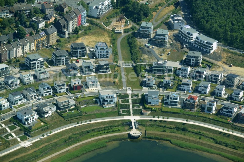 Aerial photograph Dortmund - Development area of industrial wasteland Phoenix See in Dortmund in the state North Rhine-Westphalia