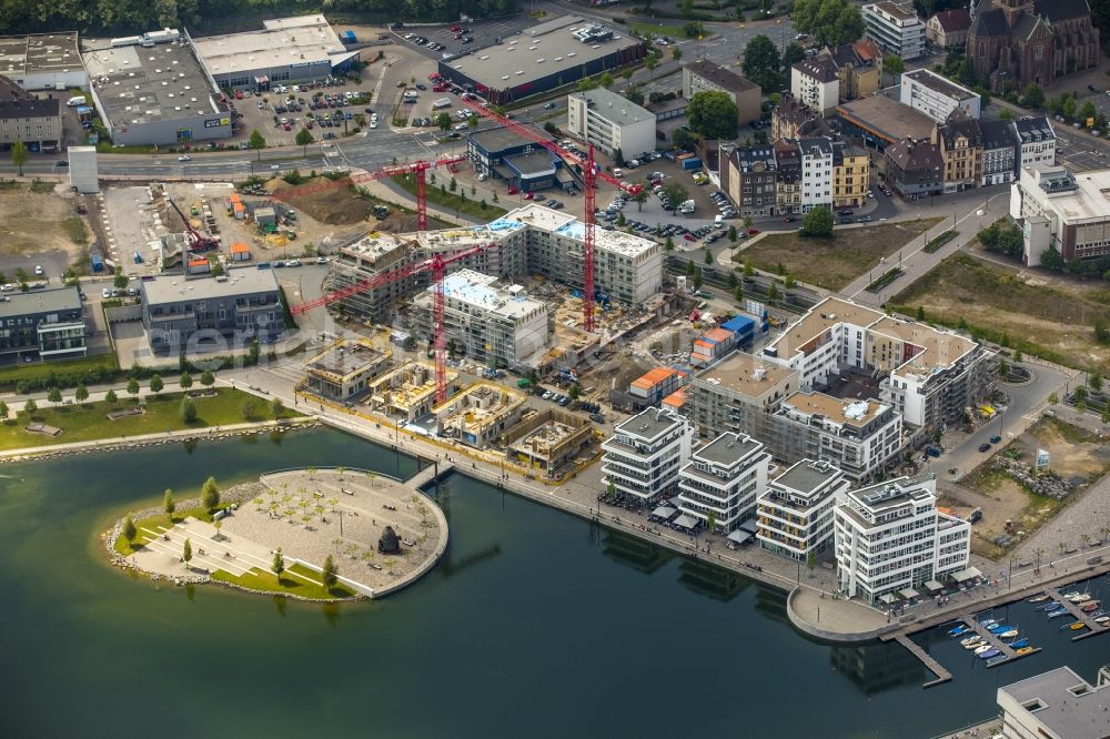 Aerial photograph Dortmund - Development area of industrial wasteland Phoenix See in Dortmund in the state North Rhine-Westphalia