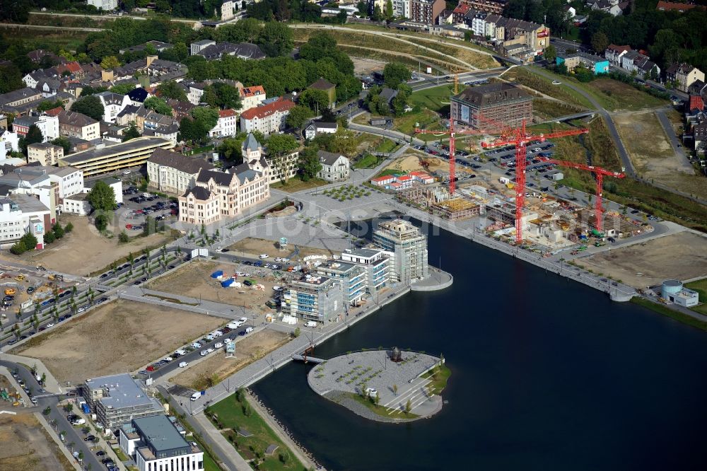 Aerial photograph Dortmund - Development area of industrial wasteland Phoenix See in Dortmund in the state North Rhine-Westphalia