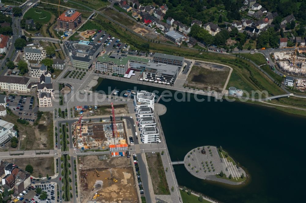 Dortmund from above - Development area of industrial wasteland Phoenix See in Dortmund in the state North Rhine-Westphalia