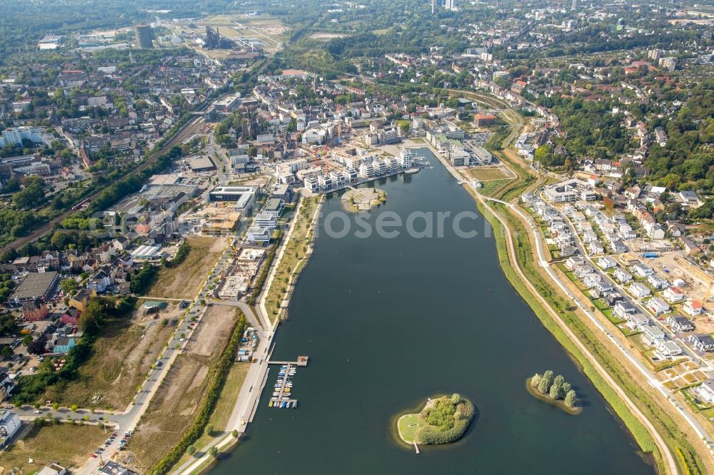 Aerial photograph Dortmund - Development area of industrial wasteland Phoenix See in Dortmund in the state North Rhine-Westphalia