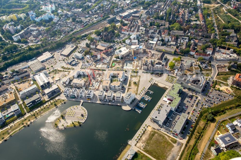 Aerial image Dortmund - Development area of industrial wasteland Phoenix See in Dortmund in the state North Rhine-Westphalia