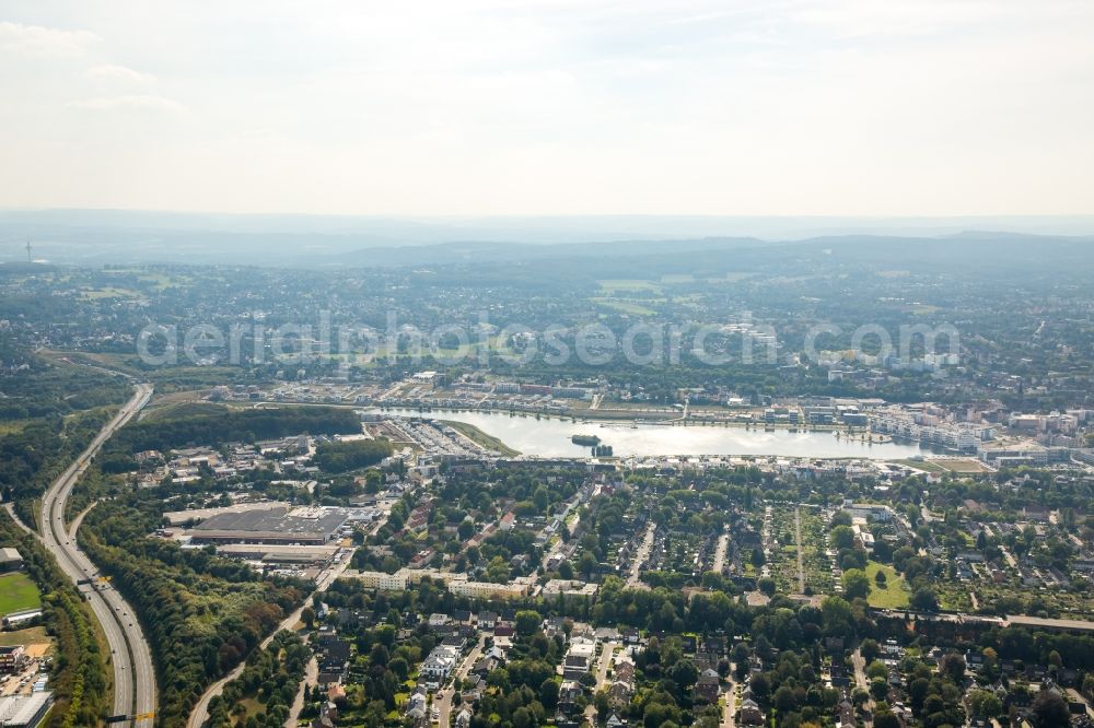 Aerial photograph Dortmund - Development area of industrial wasteland Phoenix See in Dortmund in the state North Rhine-Westphalia