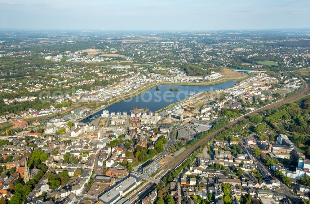 Aerial photograph Dortmund - Development area of industrial wasteland Phoenix See in Dortmund in the state North Rhine-Westphalia