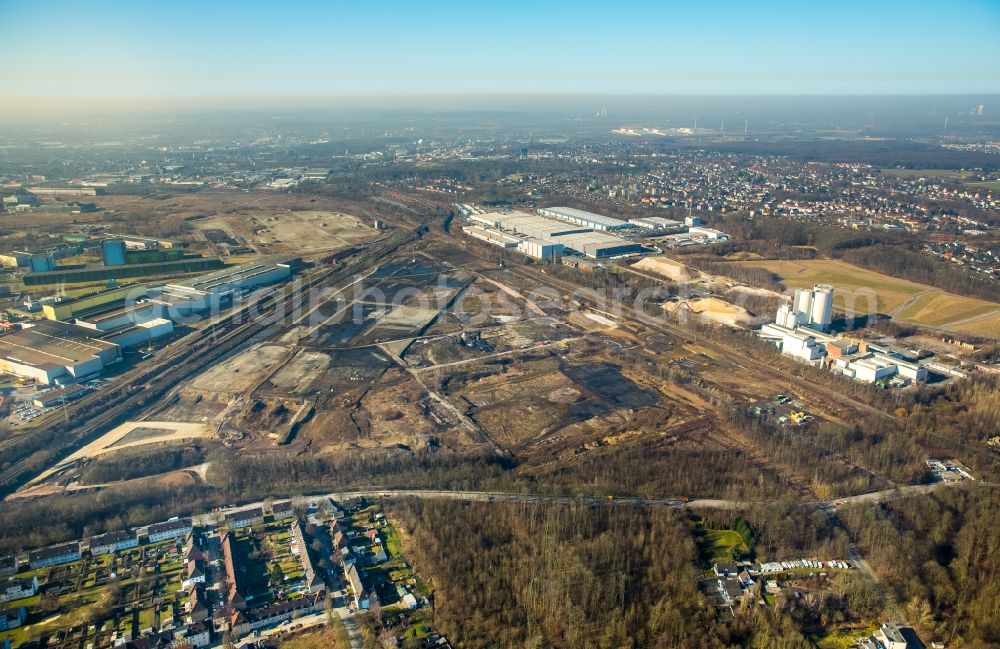 Aerial photograph Dortmund - Development area of industrial wasteland Rueschebrinkstrasse in Dortmund in the state North Rhine-Westphalia