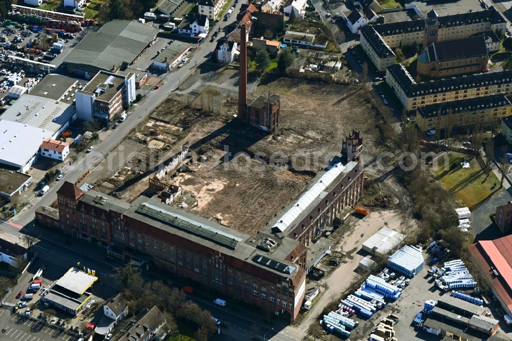 Kassel from above - Development area of industrial wasteland of the Salzmann-Gelaende on Sandershaeuser Strasse in the district Bettenhausen in Kassel in the state Hesse, Germany